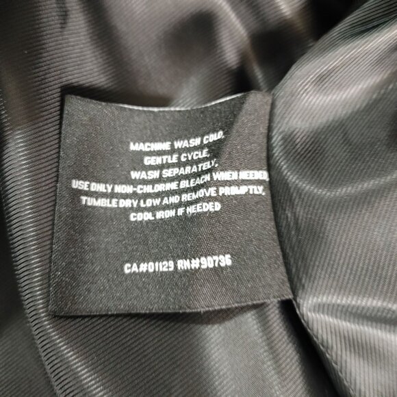 Calvin Klein Rain Jacket Overcoat Size 48R Mens Button Up Black Removable Liner - Picture 13 of 14